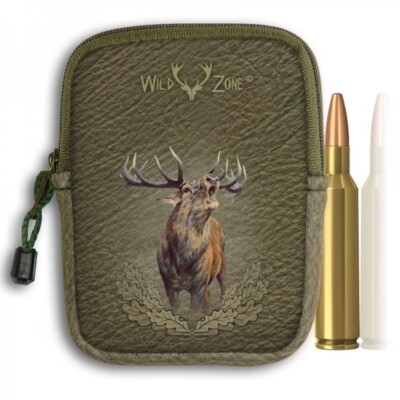 Patronenetui 10 Kugeln mit Wildmotiv, WZ