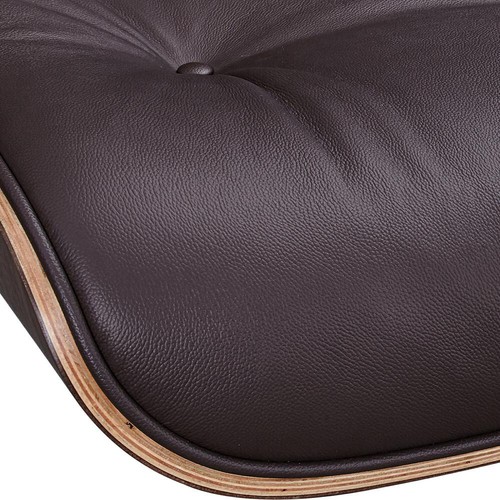 Premium EAMS Lounge Chair and Ottoman Genuine Leather Armchair with Footstool - Picture 49 of 56