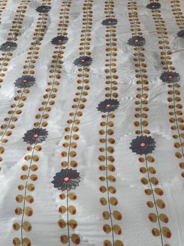 Anthropologie Delissa Artisan Queen Size Bedding Quilt Cotton Double sided - Picture 6 of 12