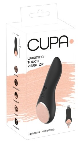 Auflegevibrator Sexy Warming Touch Vibrator lay-on Sextoy Wärmend Cupa Schwarz - Bild 10 von 10