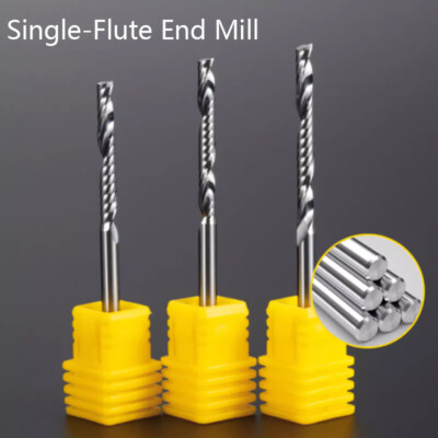 3A Tungsten Tteel Single-Flute End Mill 1mm- 3.175mm Milling Machine Cutter Bit
