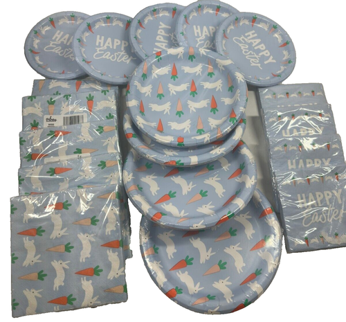 Party Impressions Easter Plates and Napkins Happy Easter Decorations 216 Pc Set