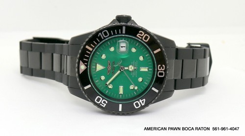 INVICTA Pro Diver Titanium Green Dial Automatic 44mm Black Watch 45803 - Picture 5 of 14