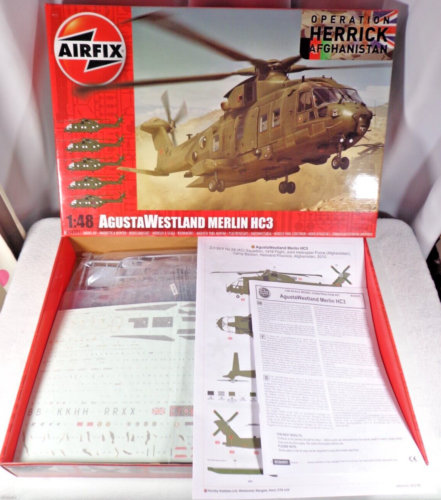 AIRFIX 1:48 AgustaWestland Merlin HC3 Operation Herrick Afghanistan A14101 RARE - Picture 12 of 24