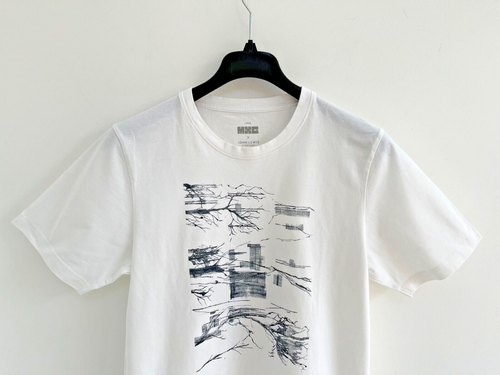 John Lewis Top T-Shirt Made by Care Trees Unisex Cotton Cloud Dancer LARGE - Picture 2 of 10
