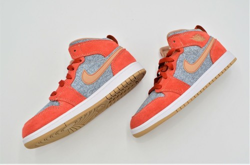 NEU Air Jordan 1 Mid SE GS GRÖSSE 6,5 DAMENGRÖSSE 8 SCHUHE DENIM HEMP DM4384-600 - Bild 4 von 6