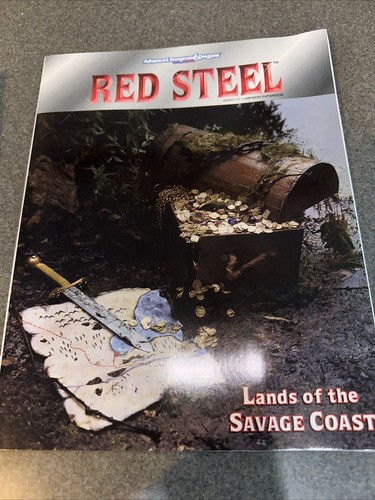 Advanced Dungeons & Dragons 2a edizione Red Steel Savage Coast con CD completo - Foto 8 di 8