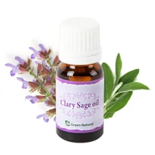Clary Sage Essential Oil Natural Aroma Aromatherapy Soap Cosmetic 100% Pure 10ml