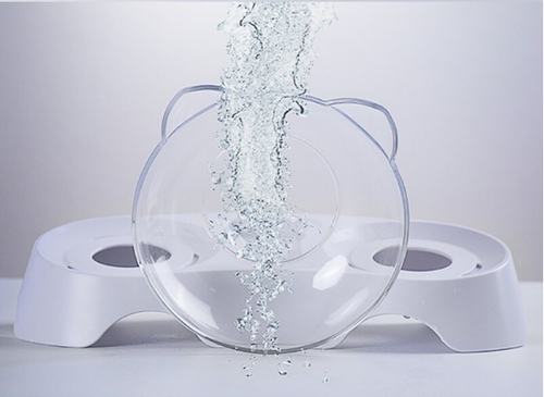 2PCS Plastic Double Pet Bowl For Dogs Puppy Cats Food Water Feeder Pets Feeding - Picture 7 of 7