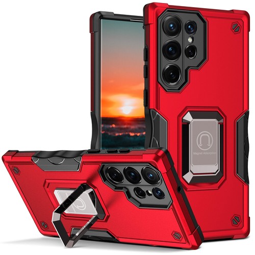 Luxury Armor Magnetic Ring Stand Cover Case For A14 5G A53 A73 A12 A34 A22 A54 - Picture 60 of 75