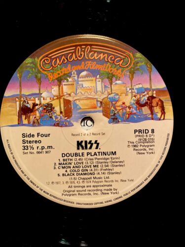 KISS-VTG🔥LABEL MISPRINT🔥Double Platinum (Prid 8) ***EXTREMELY RARE*** EX/EX - Picture 18 of 19