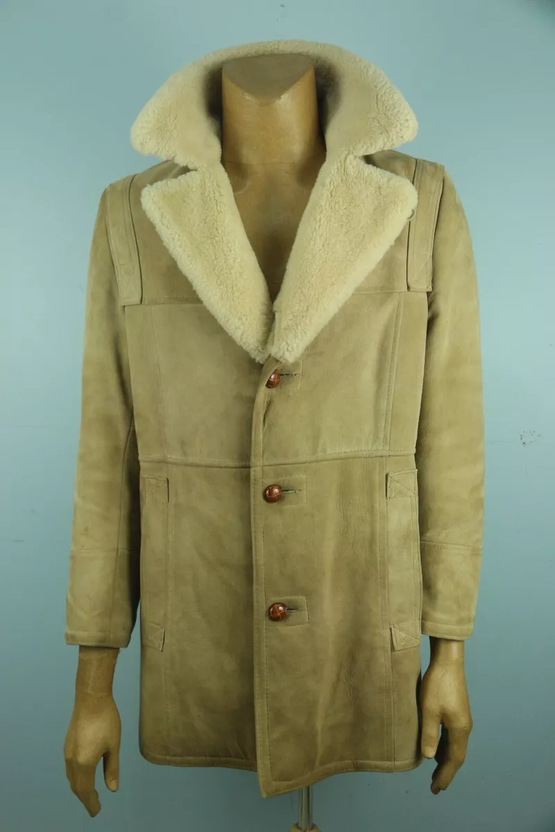 Shearling collar hotsell coat