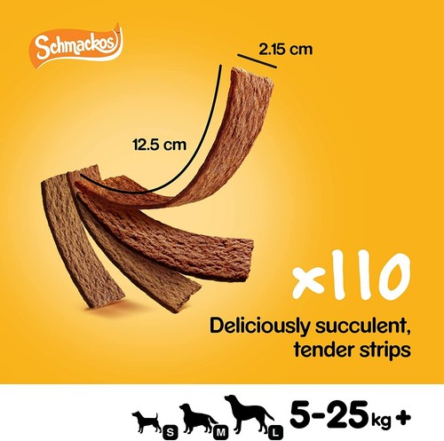 PEDIGREE Schmackos Dog Treats Meat Variety 110 Stick ,790g - Picture 3 of 8