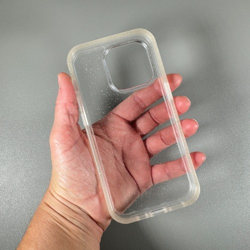 OtterBox Symmetry Series Case for iPhone 14 PRO - Clear Stardust | Slim Fit - Picture 7 of 12
