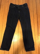 Lands End Denim Cotton Classic Lined Jeans size 18 Husky New
