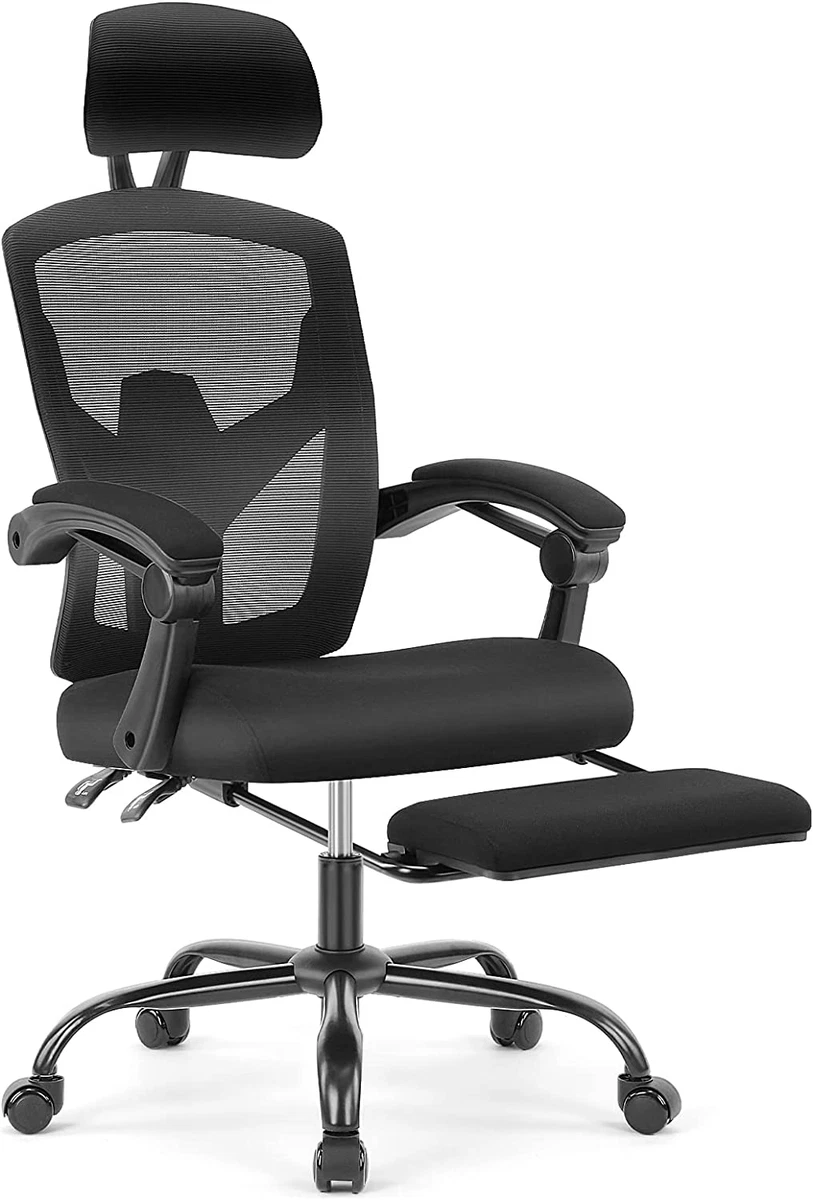 Ergonomic Office Chair, High Back Office Chair with Lumbar Pillow and  Retractabl