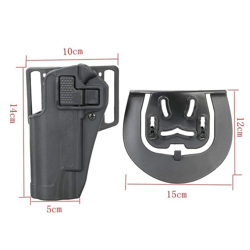 Tactical Military Left Hand Pistol Gun Waist Holster for Colt 1911 M1911 Black - Picture 2 of 7