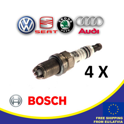4x FIAT PUNTO EVO 1.4 ORIGINALE BOSCH SUPER PLUS SPARK PLUGS