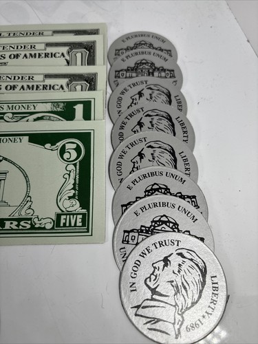 Vintage Learning Recourses Magnetic Money Homeschool Education Elementary Play - Picture 2 of 8