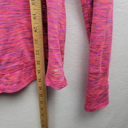 Energy Zone Womens Active Pullover Hoodie Size S Pink Space Dye High Neck - Picture 4 of 6