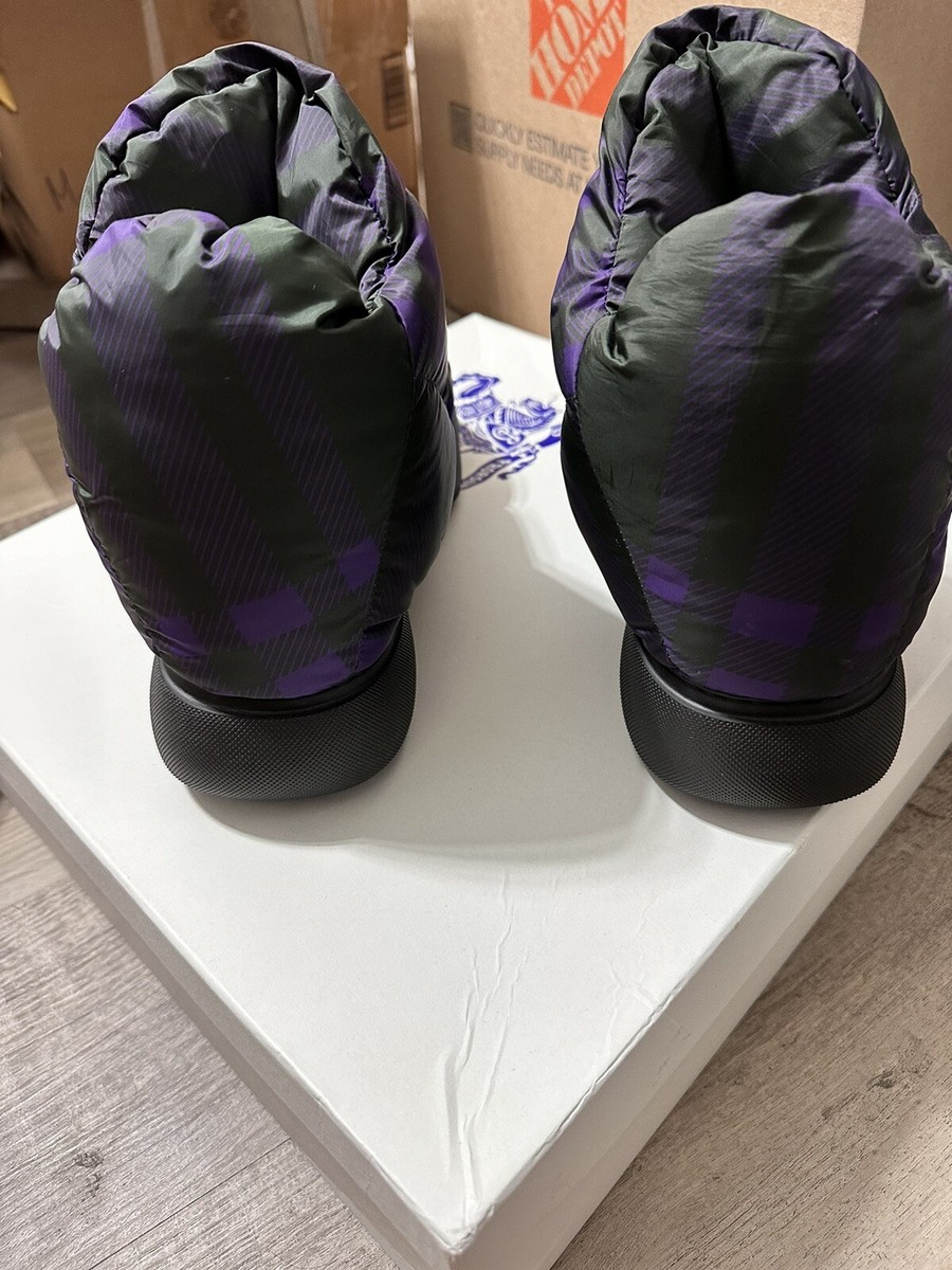 Burberryチェックピローブーツ Burberry Check Pillow Drawstring Boots Brand New W/Box And