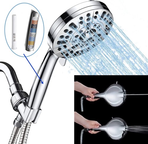 Tête de douche haute pression 10 réglages de pulvérisation combo pommes de douche à économie d'eau