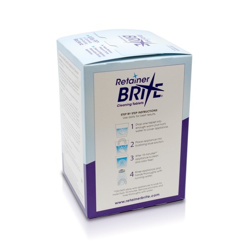 Retainer Brite Cleaning Tablets By DENTSPLY SIRONA 120 Tablets 4 Months