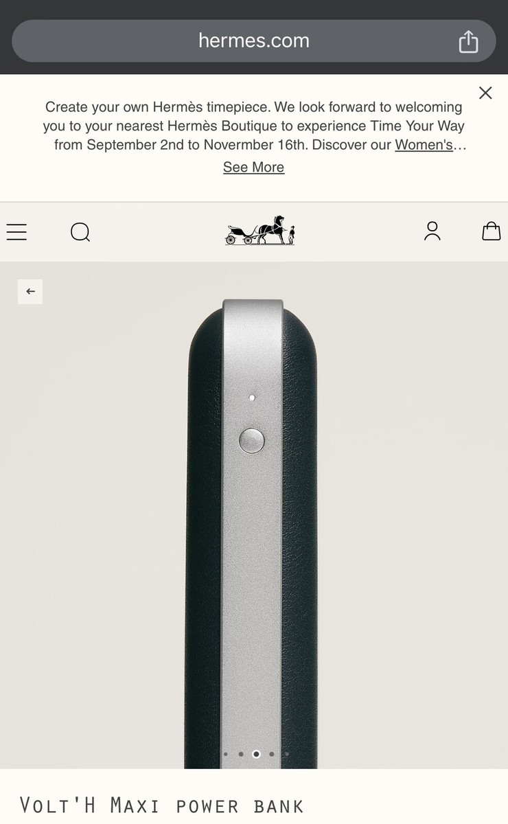 *HERMES*パワーバンク volt'H Maxi モバイルバッテリー HERMƒíS Volt'H Maxi Power Bank