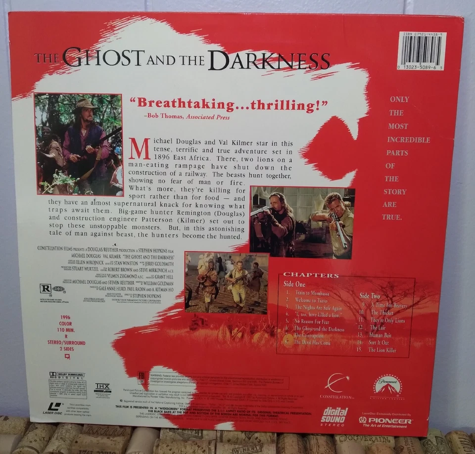 The Ghost And The Darkness - LaserDisc - Widescreen Edition 1996 THX LD Foto 2 de 2