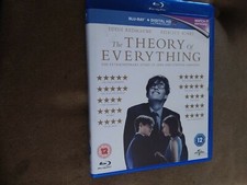 The Theory Of Everything.  (  Blu Ray ).  Eddie Redmayne.  Cert 12.