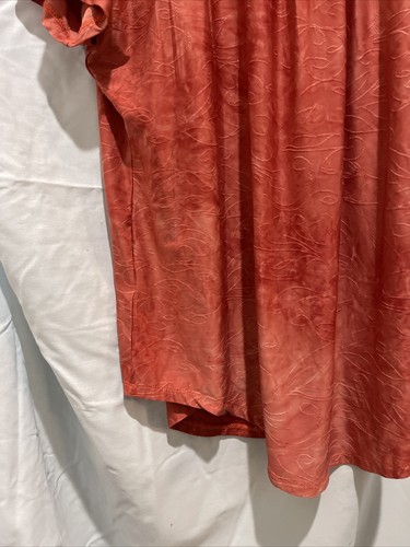 Shannon Ford New York Women Top Dark Orange Embellished V-Neck Studded Size 1X - Picture 14 of 20