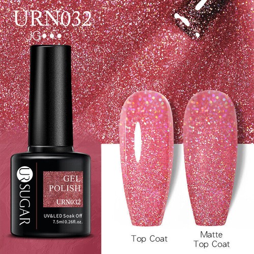 Colour Glitter Nail Gel Polish UV LED Varnish Soak Off Manicure Top & Base Coat - Picture 63 of 119