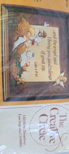 Christmas Good Tidings #2143 Bible The Creative Circle Embroidery Crewel Vintage - Video 1 of 1
