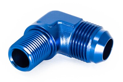 Gewindeadapter 1/2'' NPT zu Dash 12 90° Blau 1-1/16 - 12UNF - AN12 JIC12