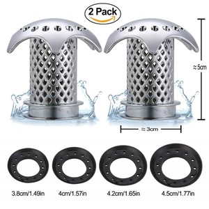 2-x-Hair-Catcher-Shower-Drain-Bath-Sink-Trap-Strainer-Filter-Fits-1-46-034-to-1-76-034
