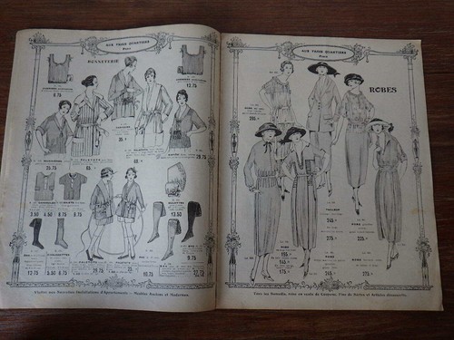 Fashion CATALOGUE Aux Trois Quartiers Paris NEW March 1922 ill. BARJANSKY - Picture 4 of 6