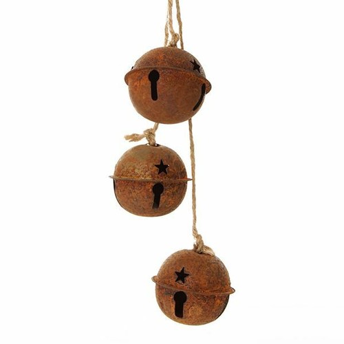 Rustic Bell Trio Range, Christmas Tree Decoration, Christmas Decor - Foto 16 di 18