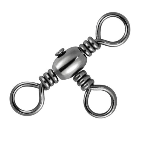 50/100pcs 3 Way Swivels Cross Line Barrel T-Turn Swivel Surf Fishing Tackle - Afbeelding 1 van 20