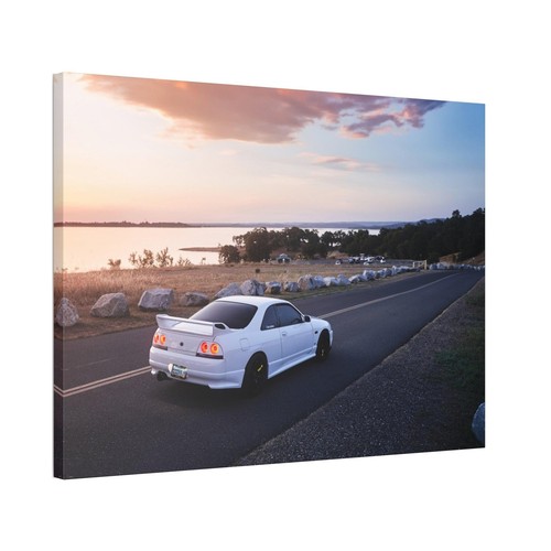 Nissan R33 Skyline GTS-T High Resolution Museum Quality Horizontal Canvas Print - Picture 4 of 10
