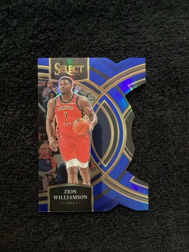 2023-24 Panini Select - Premier Level Blue Prizm Die-Cut #165 Zion Williamson...