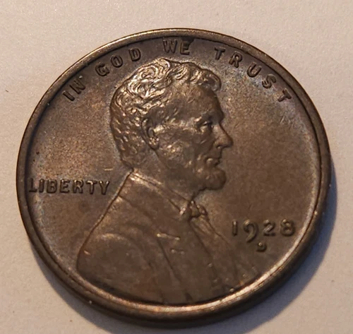 1928 - D Lincoln Cent Wheat Penny Great Color Problem-free BU Brown UNC! Copper