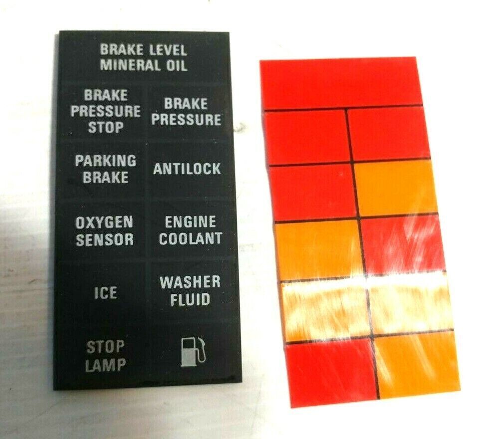 LATE ROLLS ROYCE SILVER SPUR WARNING LIGHTS PANEL AND BACKLIGHT