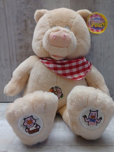 VTG "This Little Piggy" Talking Pig Plush Stuffed Animal PLUSHIE Play Toy TESTED - Picture 5 of 11