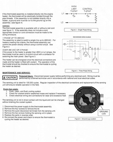 TFT8-240 HOTSTART Thermostat for Engine Water Heater 80~ ON 100~ OFF 1"HB x1"NPT - Picture 8 of 8