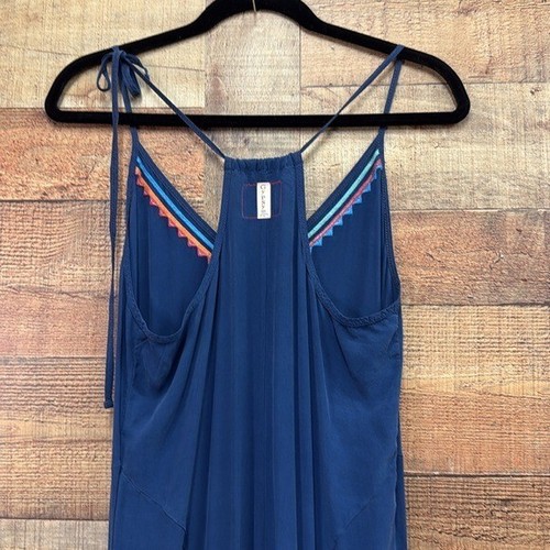 Gypsy 05 Silk Embroidered Maxi Dress Made in Hollywood size small - Picture 5 of 8