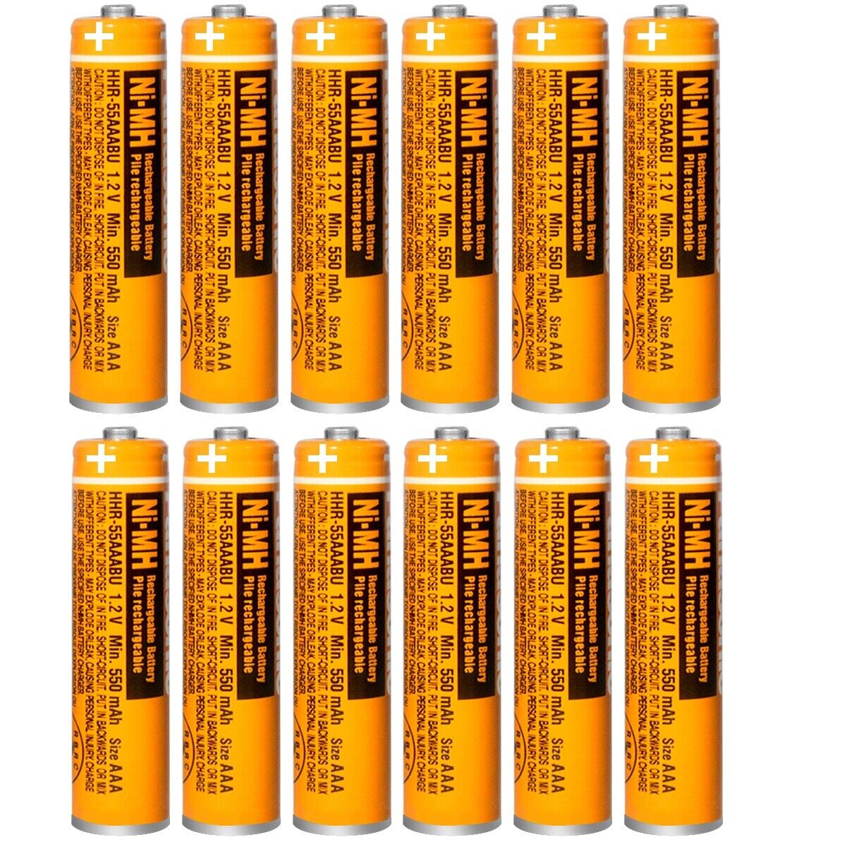 Panasonic NI-MH 550mAh AAA Rechargeable Battery 1.2V Cordless Phones Batteries