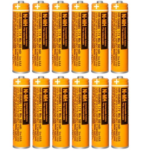 4-12x Panasonic NI-MH AAA Rechargeable Batteries 1.2V 550MAH for Cordless Phones - Picture 15 of 16
