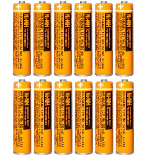 Batería recargable Panasonic NI-MH 550mAh AAA 1,2 V teléfonos inalámbricos baterías - Imagen 1 de 17