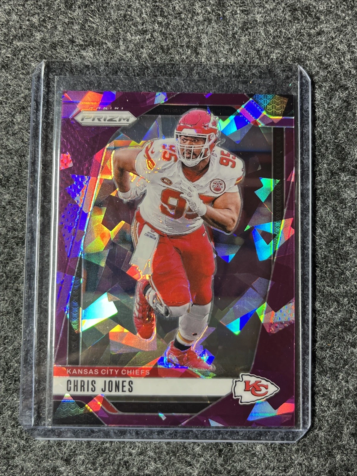 2024 Panini Prizm - Chris Jones #143 Purple Ice Prizm /225