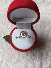 Costume Jewellery Ring Size L 1/2 IN Rose Box